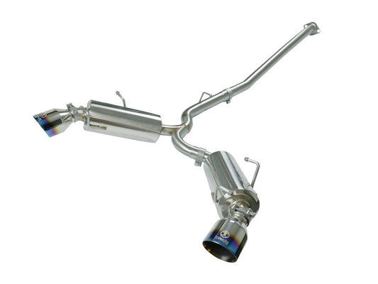 aFe Takeda Exhaust Axle-Back 13-15 Scion FRS / Subaru BRZ 304SS Blue Flame Dual Tips Exhaust