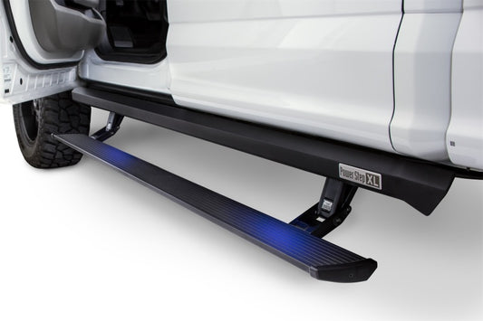 AMP Research 2019 Chevy Silverado 1500 Crew Cab PowerStep XL - Black (Incl OEM Style Illumination)